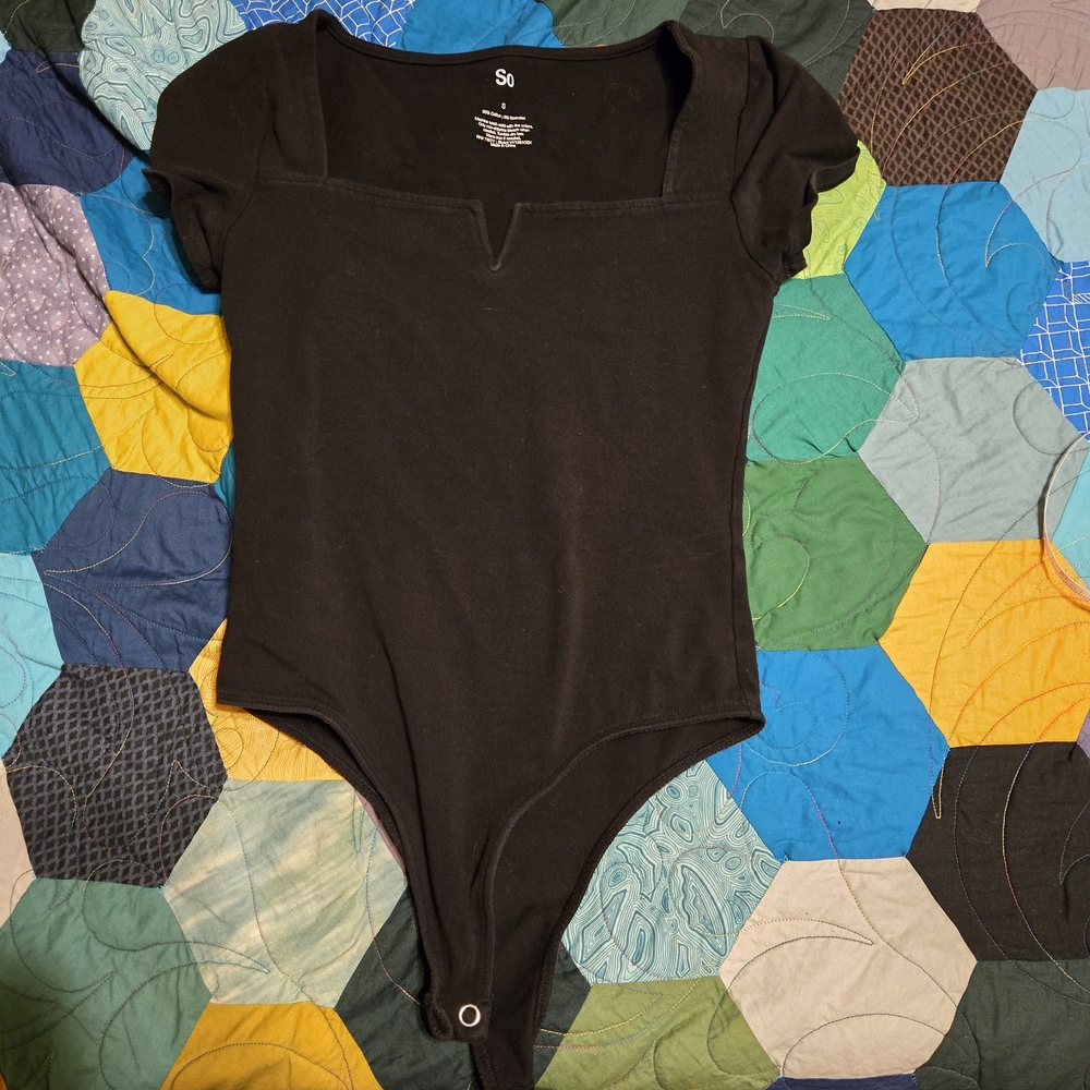 SO Elegant Black Bodysuit